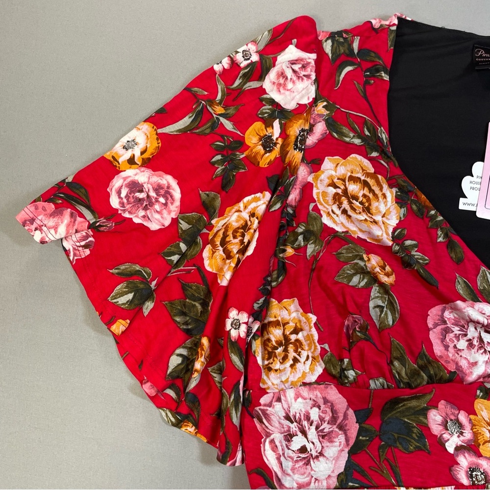 NWT Pinup Couture Katy Maxi Dress, Fitted Bust, Flutter Sleeve, Flowy Skirt - 2X - Picture 7 of 16
